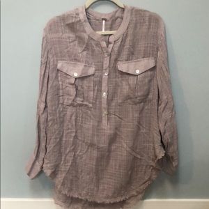 Linen-like shirt